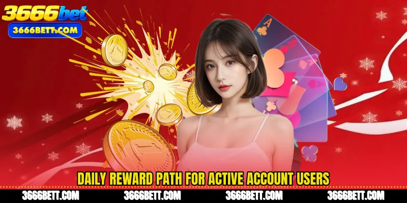 Daily reward path for active account users