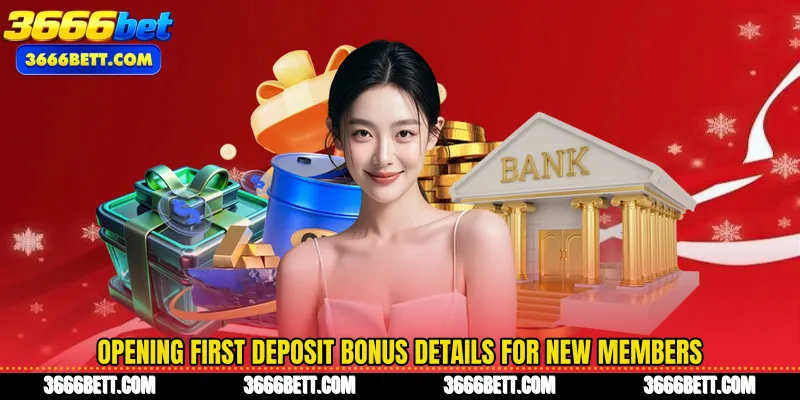 Opening First Deposit Bonus details for new members