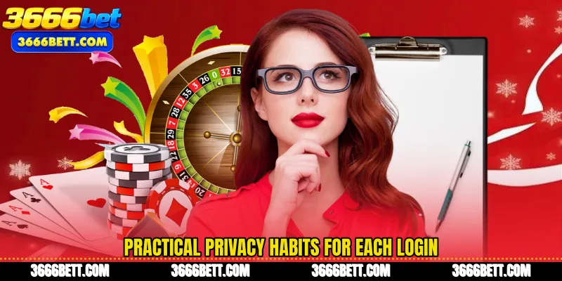 Practical privacy habits for each login