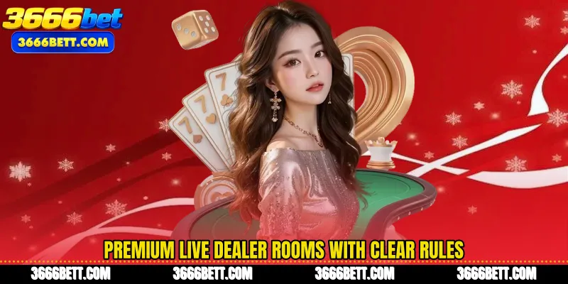 Premium live dealer rooms with clear rules