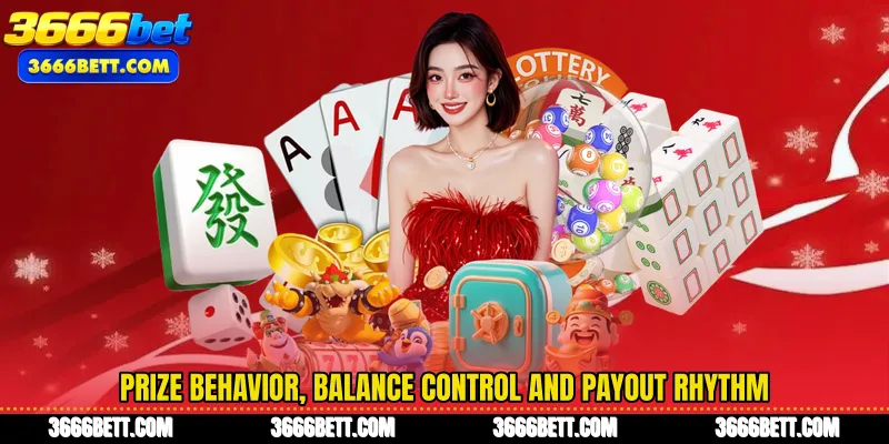 Prize behavior, balance control and payout rhythm